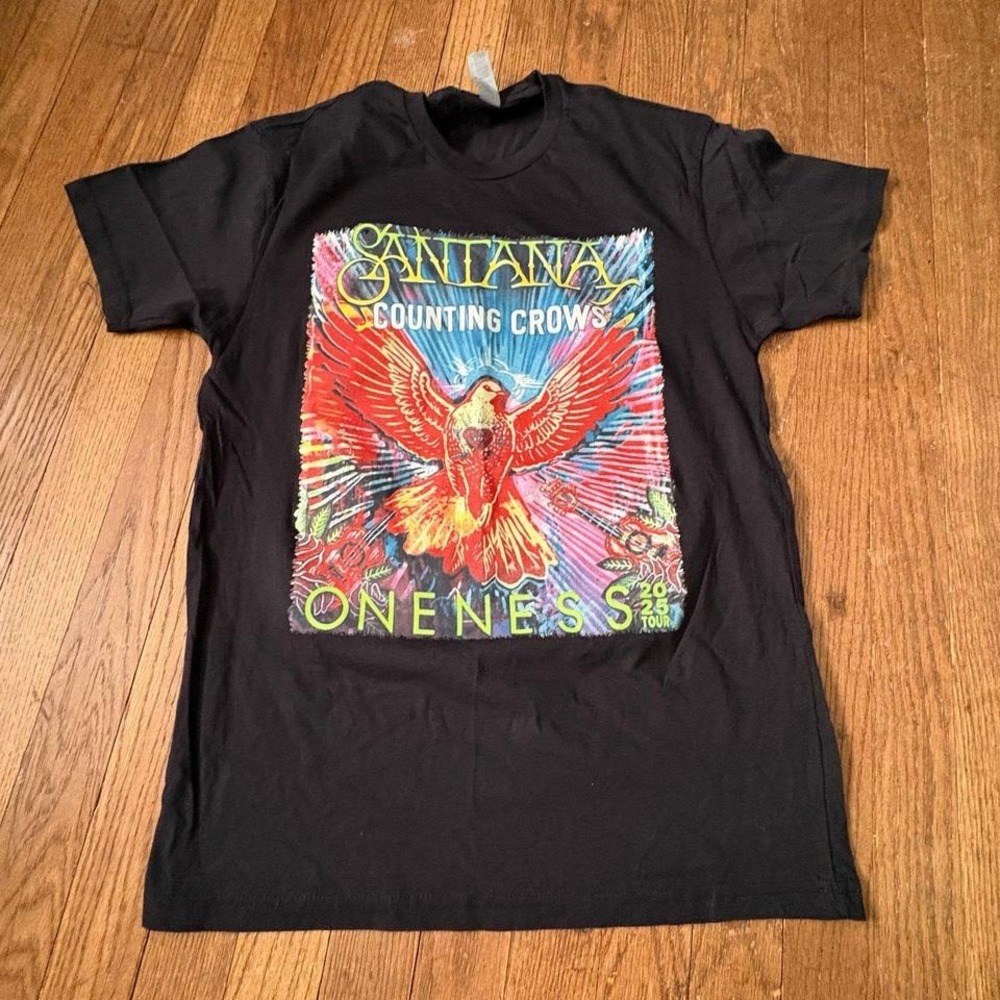 Santana & Counting Crows Oneness Tour T-Shirt M 2025 Concert Merch
